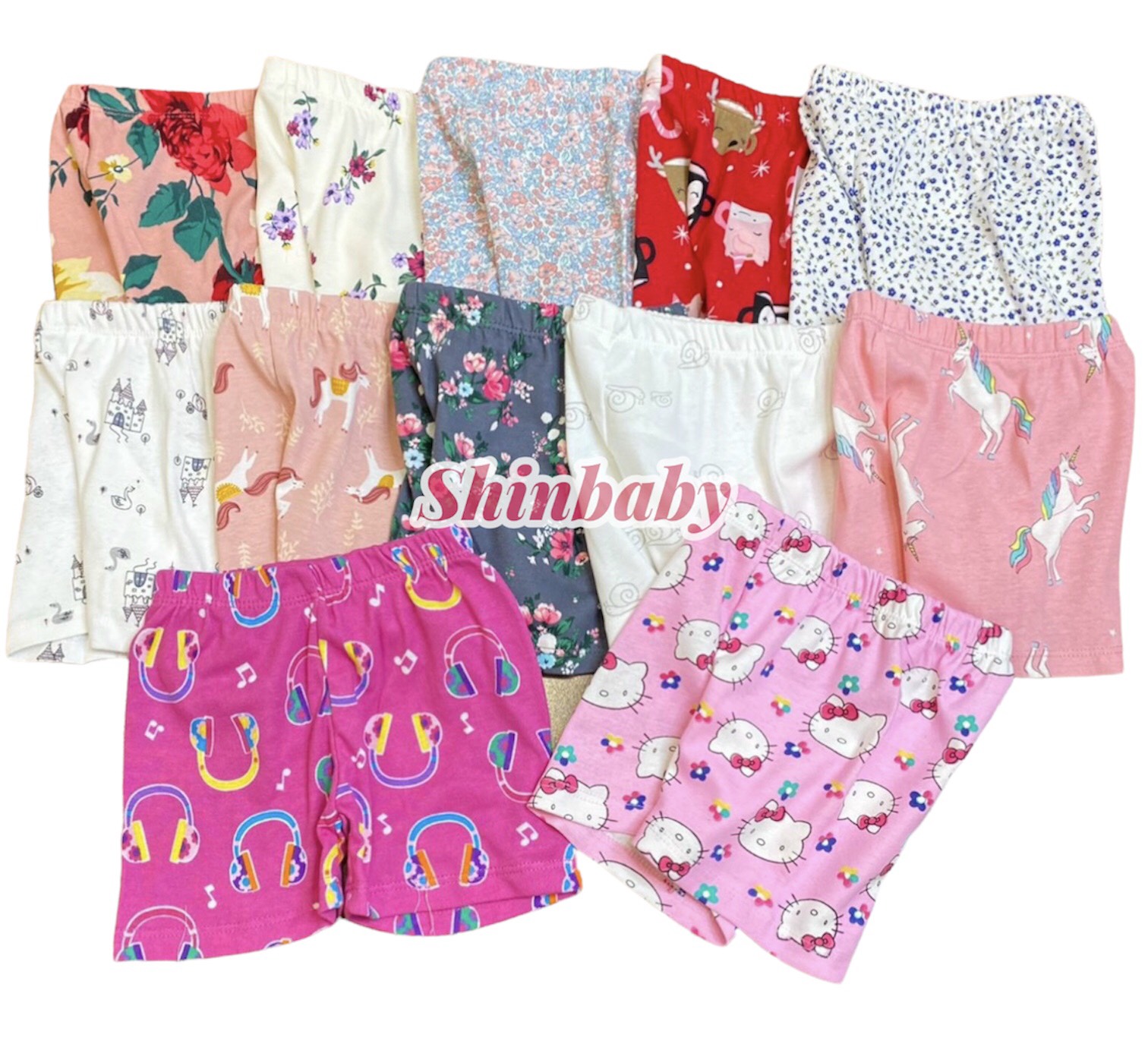 Cute cotton shorts made from synthetic fabric soft and comfortable