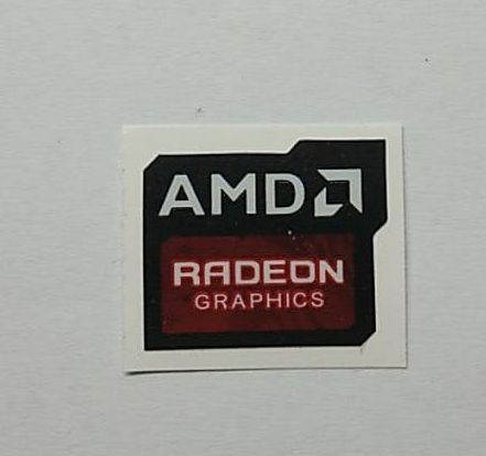 nhãn tem trang trí laptop amd radeon graphics
