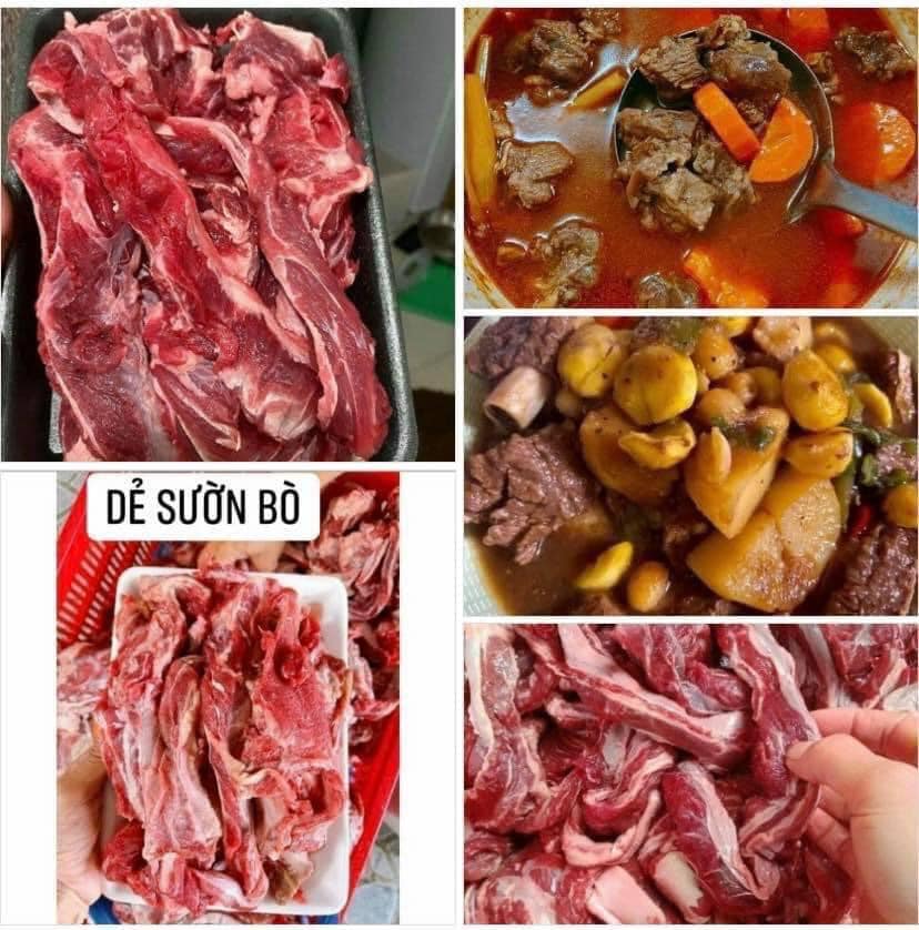 Dẻ Sườn Bò Rút Xương Ngon - 1Kg (Hỏa Tốc 2H HCM)