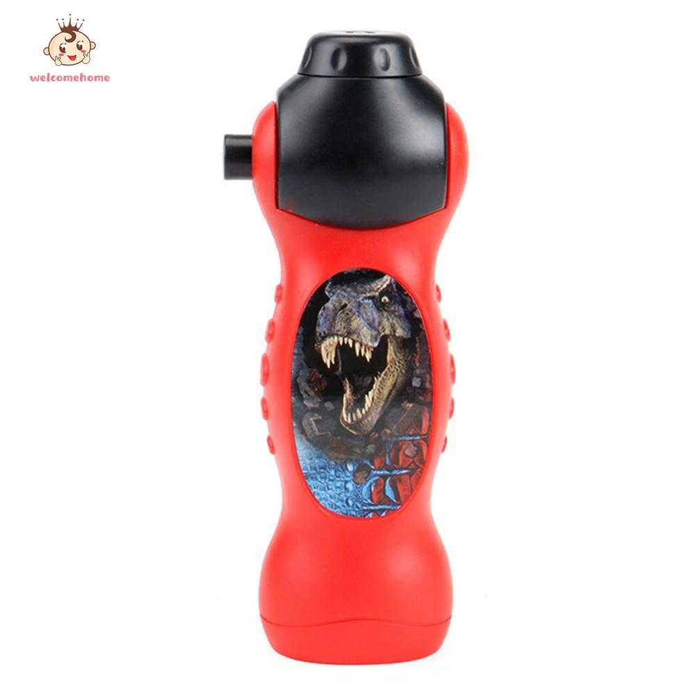 [Ready Stock]welcomehome Kids Cartoon ​Dinosaur Projector Flashlight Baby Sleep LED Project Lamp Toy