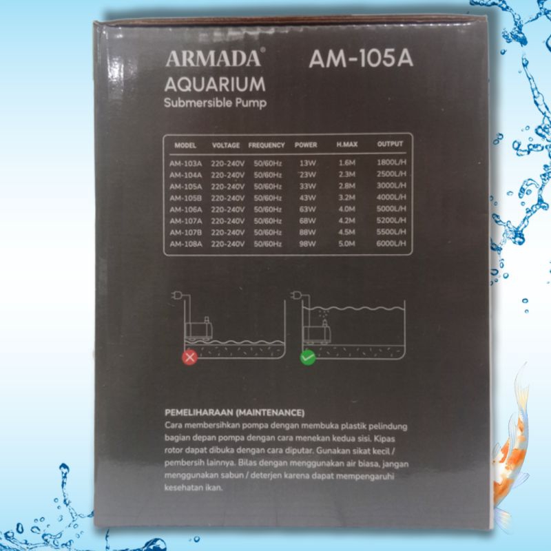Pompa Kolam Submersible Pump ARMADA AM 105A