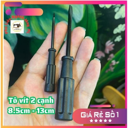 Tô vít 2 cạnh máy may ( tô vít me đen bé 8,5 cm và 13 cm)