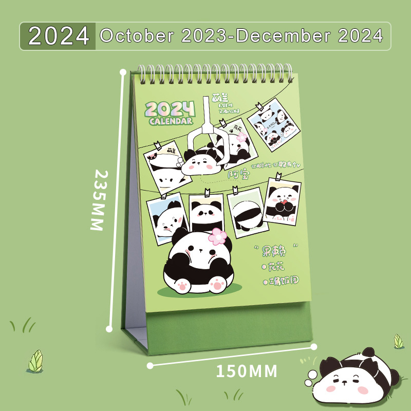 Calendar Small Desk Calendar 2023-2024 Beautiful Flip Desktop Calendar for Easy and Effective Organizing