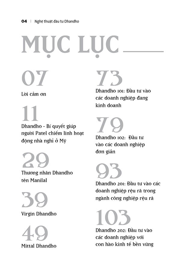 Nghệ Thuật đầu tư Dhandho