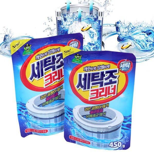 Bột tẩy lồng vệ sinh máy giặt Hàn Quốc 450gram, diệt vi khuẩn