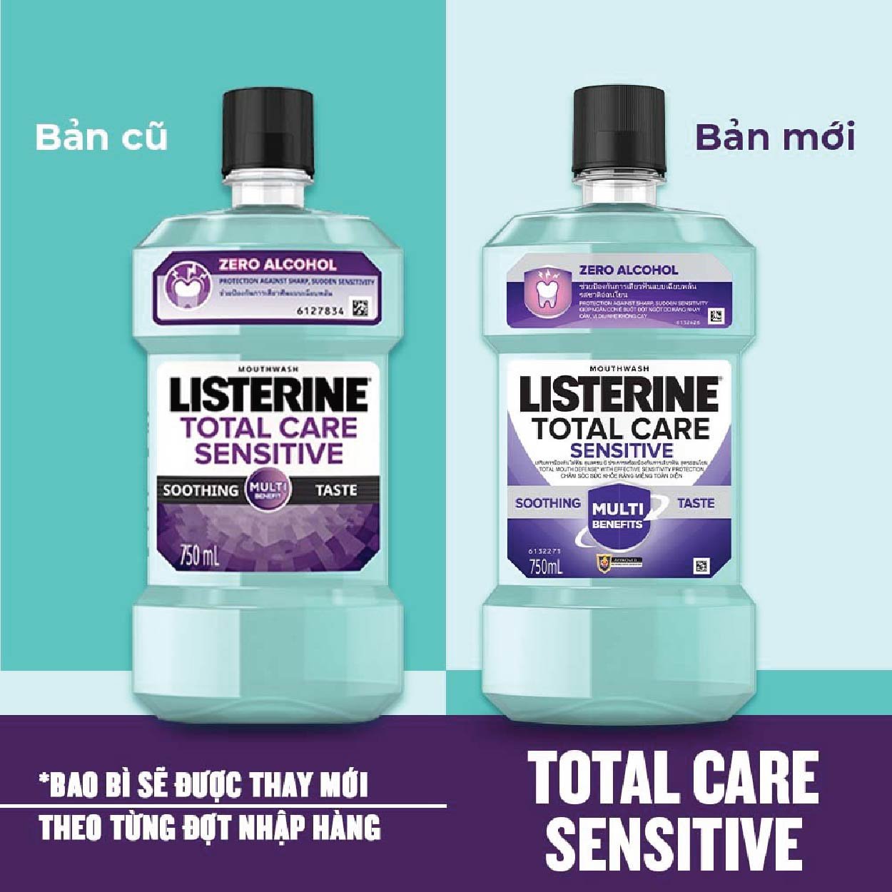 Nước Súc Miệng Listerine Total Care Sensitive 750Ml