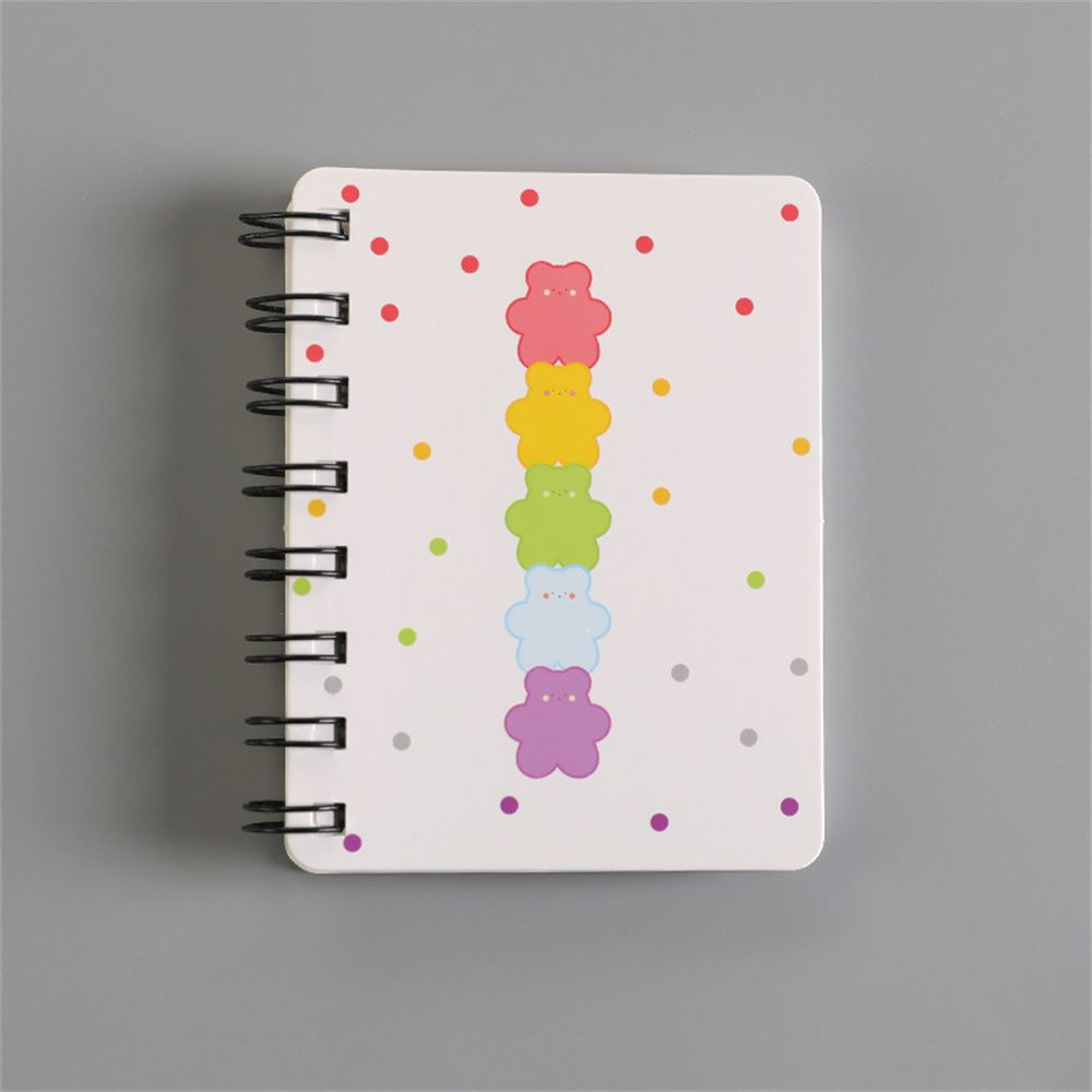 HUA JIA XIN Cartoon Kawaii Blank Paper Writing Pads Office School Supplies Daily Weekly Planner Diary Book Mini Pocket Book Coil Notepad A7 Notebook