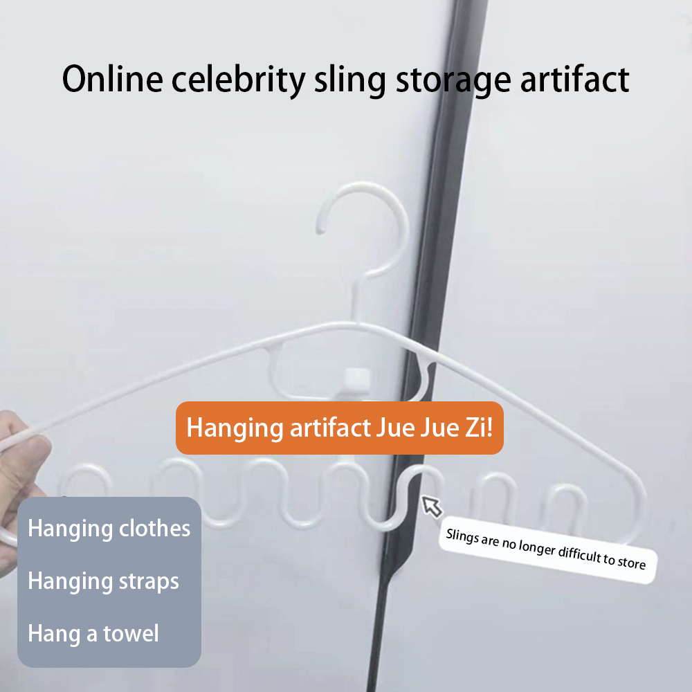 Bathtool Wave Multi-mouth Drying Rack Support Hanger Multi-functional Plastic Hanger Drying Rack Storage Hanger 0101