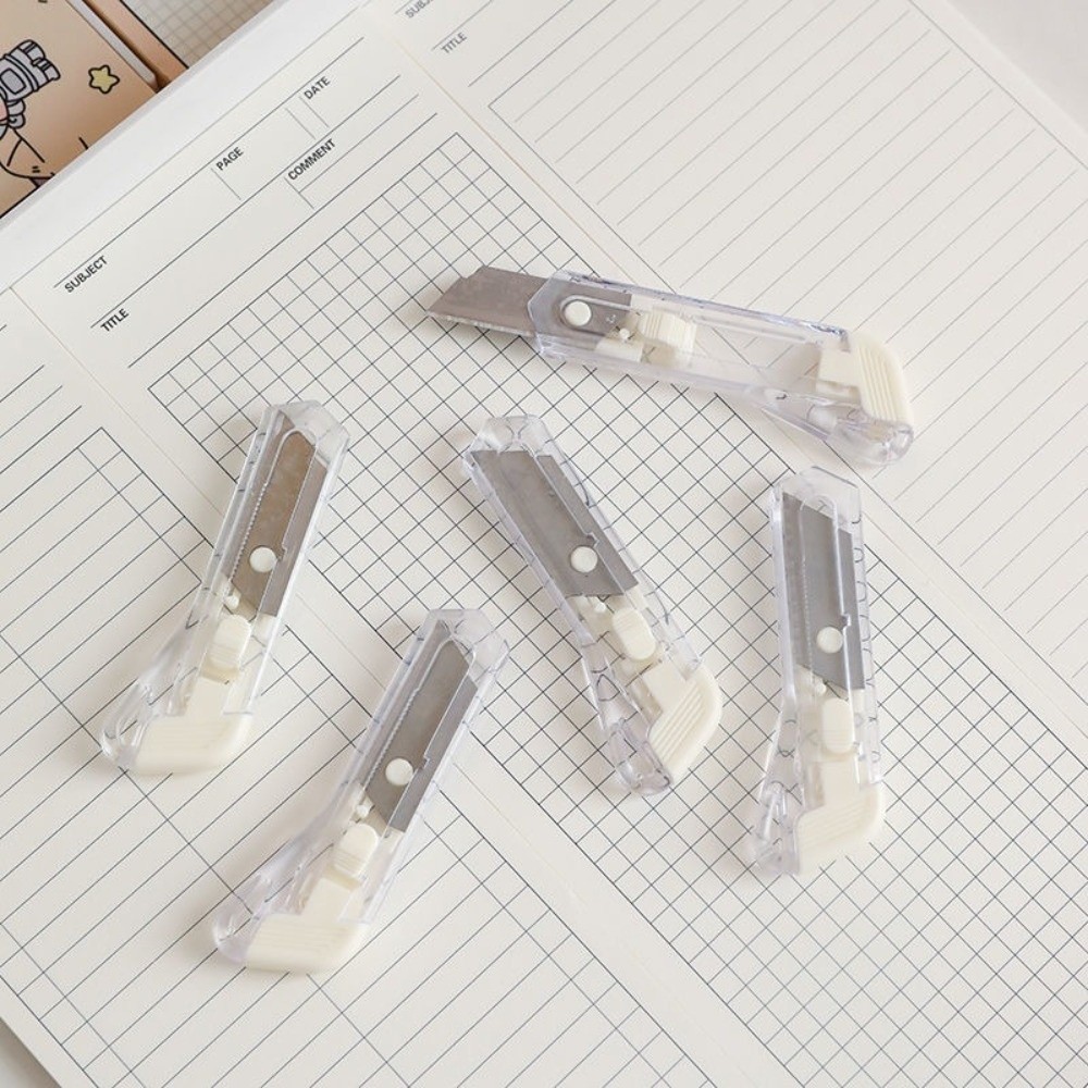 Durable Mini Box Cutter Retractable Non-Slip Blades Paper Cutter ...