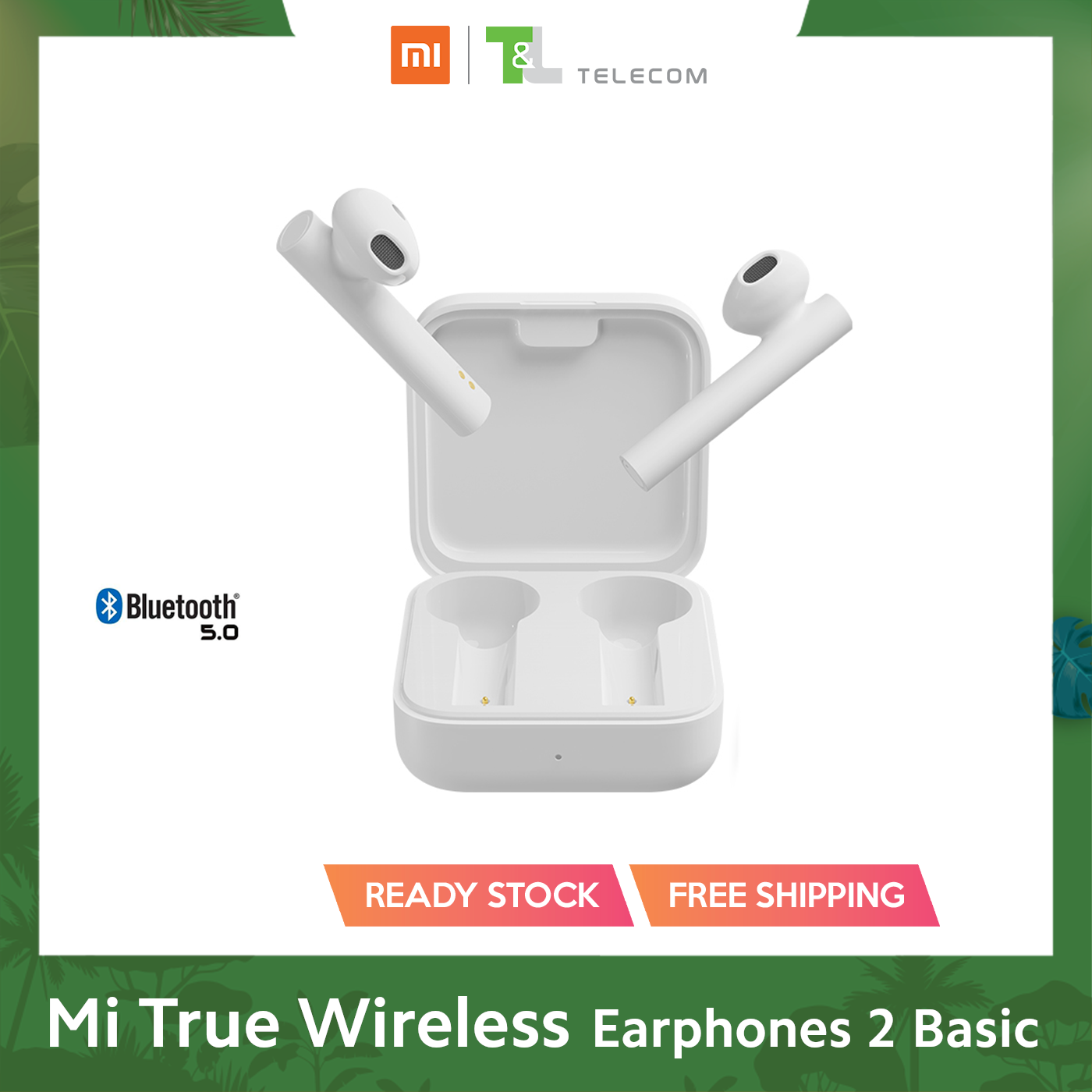 tws xiaomi mi true wireless earphones 2 basic white