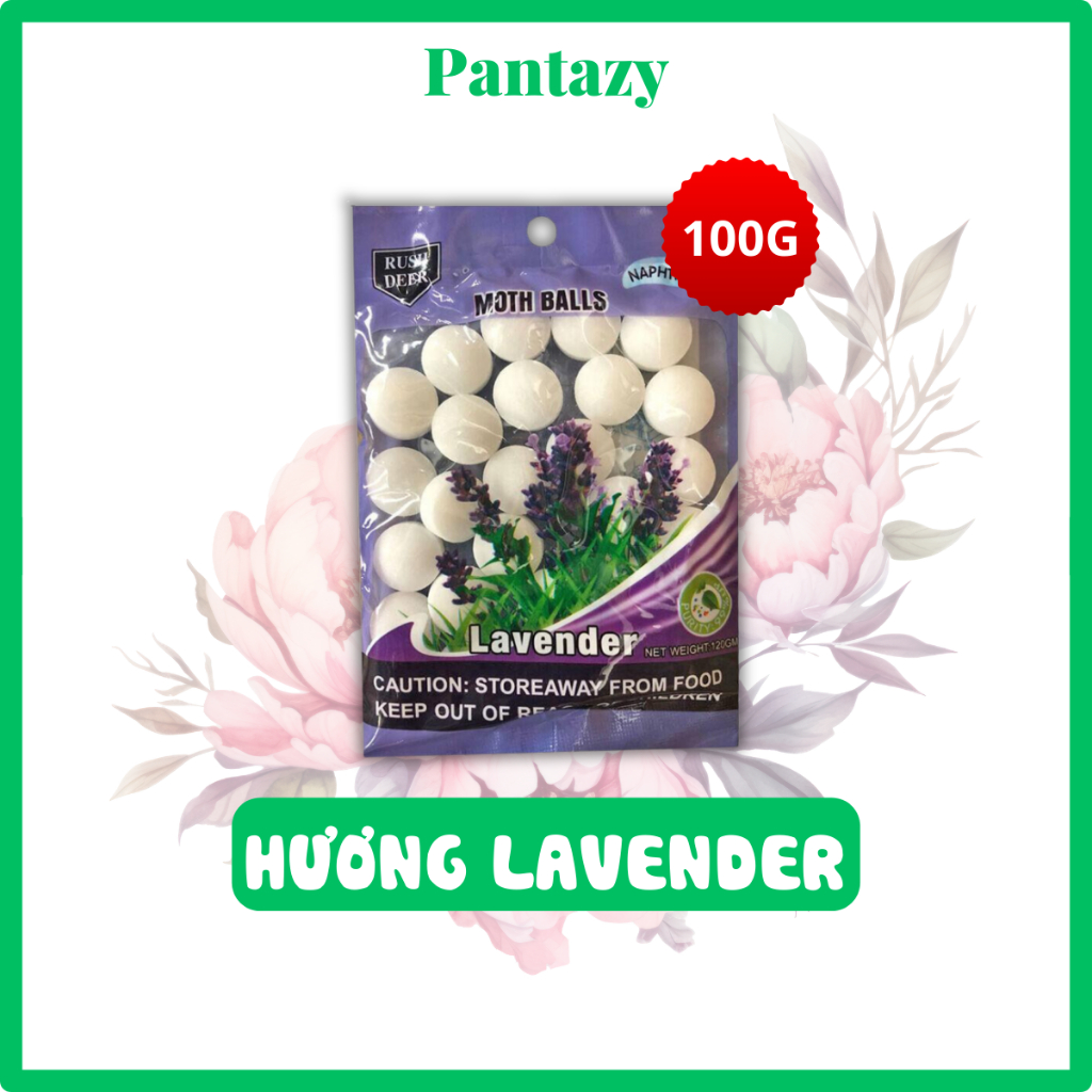 Long não khử mùi , hương thơm 100g (hương Hồng, Lavender, Chanh, Vani)