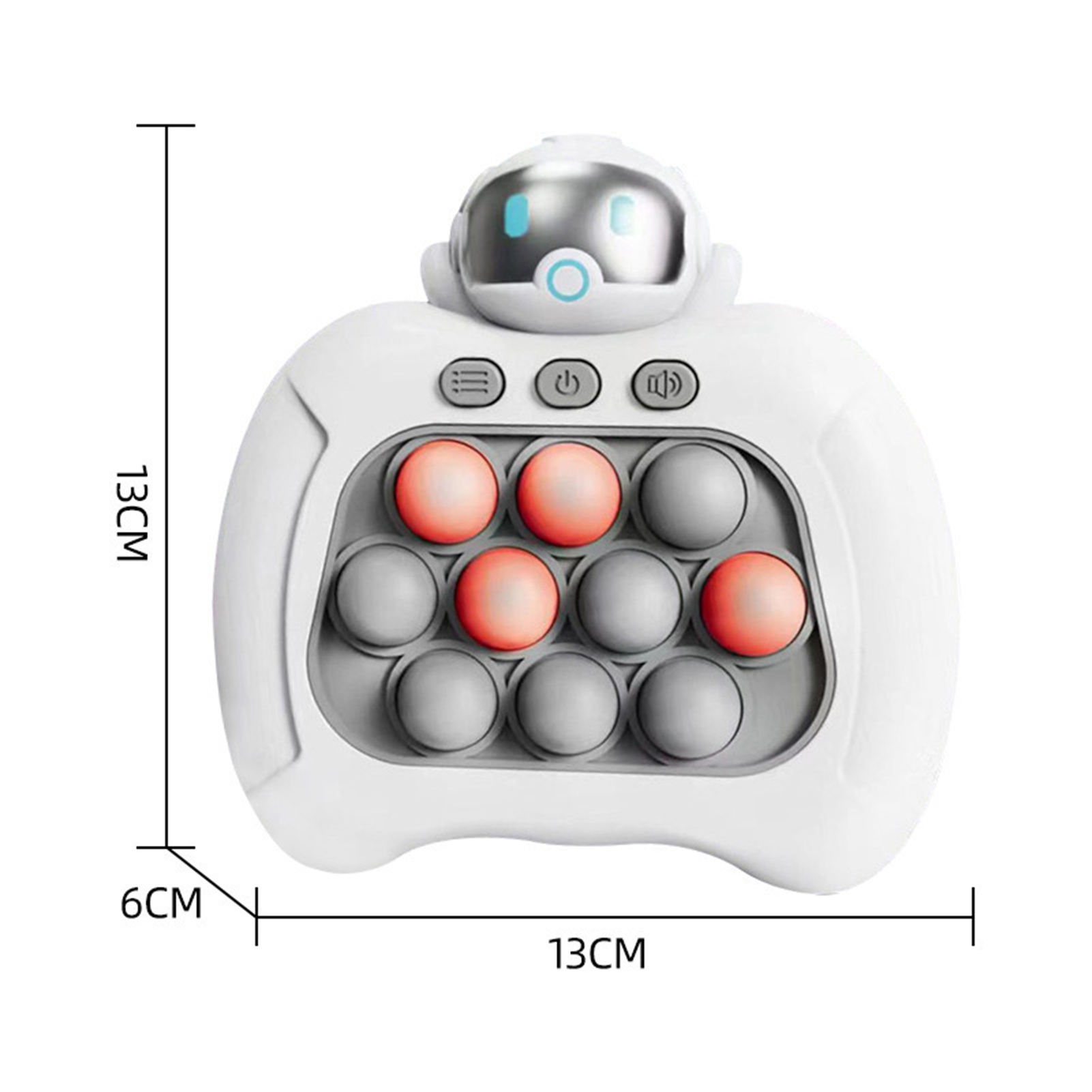 microgood Kids Push Bubble Game Console with 4 Modes Handheld Whack-a-mole Toy Interesting Reaction Training Challenge Games Kill Time Stress Relief Toy Birthday Gift for Boys Girls