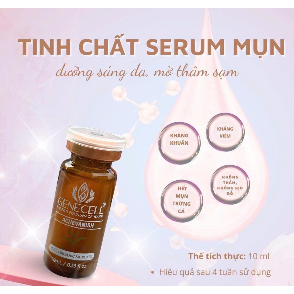 Tinh chất  Genecell gom mụn viêm Genecell Acne Vanish 10ml