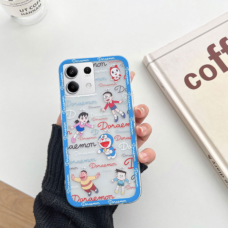 Phone Casing Redmi Note 13 pro 5g Note13 pro+ 5g Cute Cartoon Doraemon Pattern Shockproof Clear Soft Silicone Case Redmi Note 13pro+ Note13 pro 5g Classic Phone Casing Cover