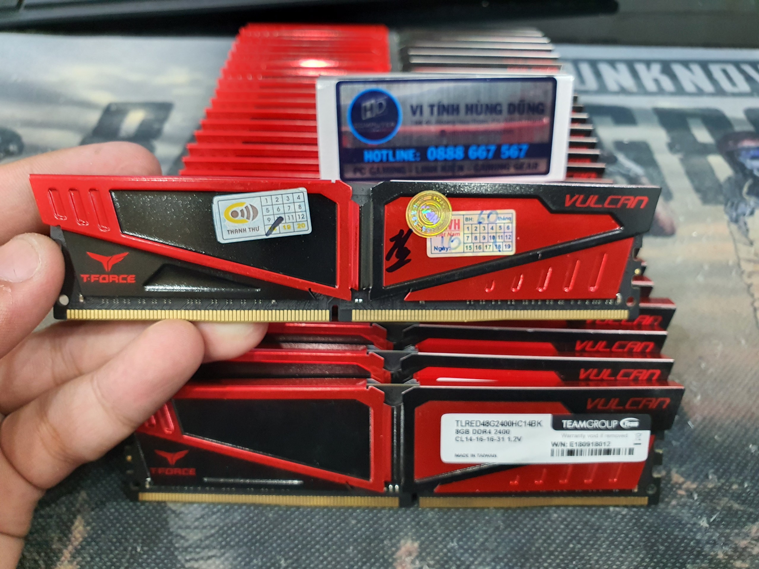 Ram 8G DDR4 2400 Team Vulcan