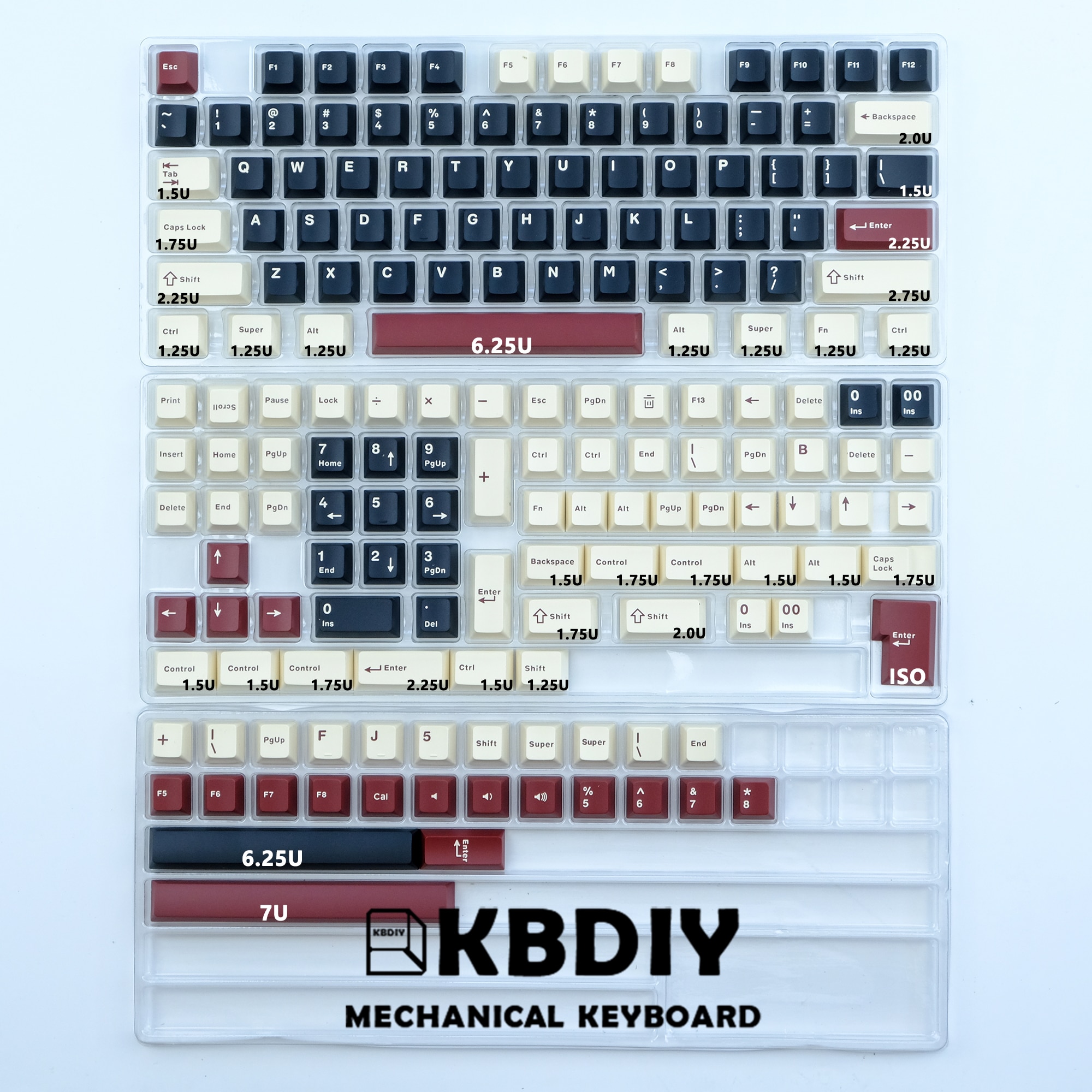 Kbdiy Gmk Rome Keycap Cherry Profile Double Shot Pbt 7u Keycaps 172 Keysset Custom For 6642