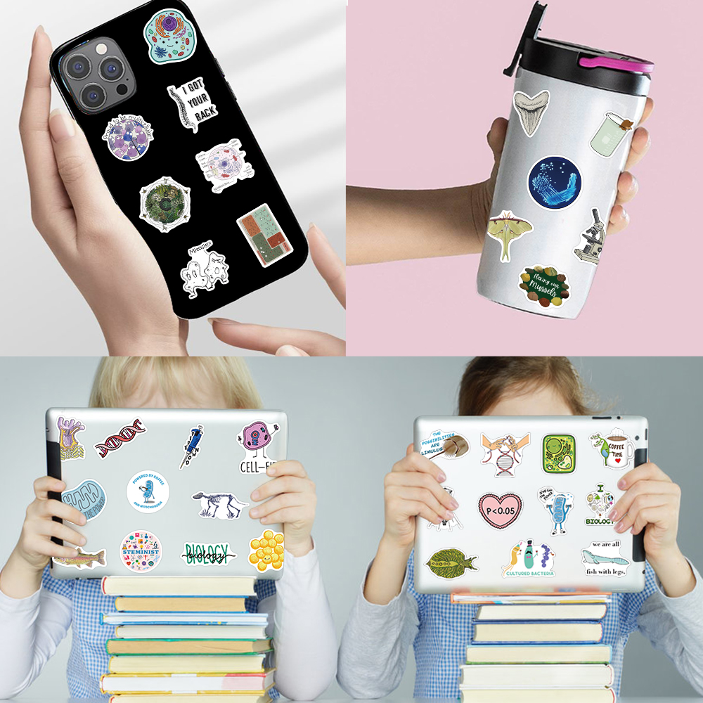HOT%20BeliefMelief%20New%20style%2050/100pcs%20Biology%20Stickers%20Funny%20Aesthetic%20Decals%20Vinyl%20Waterproof%20Laptop%20Luggage%20Fridge%20Stationery%20Scrapbook%20Phone%20Sticker%20-%20Image%207