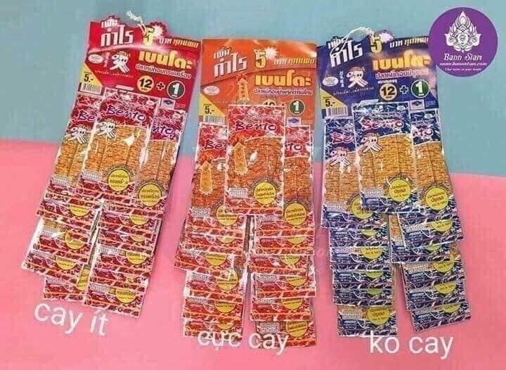 Combo 13 gói mực bento THÁI LAN.