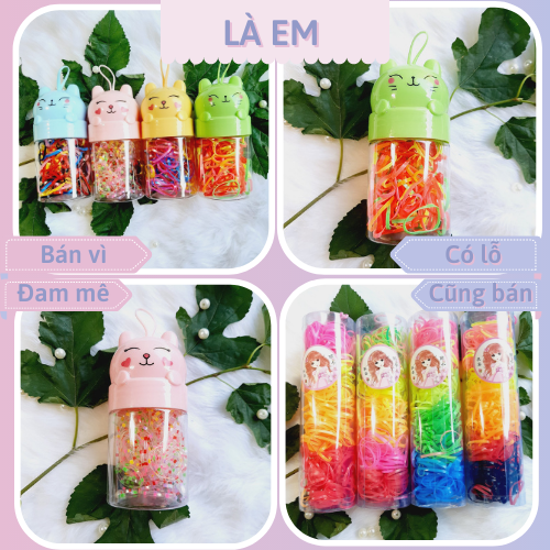 Dây thun cột tóc,Thun cột tóc,màu kẹo ngọt cho bé yêu (ảnh shop tự chụp)