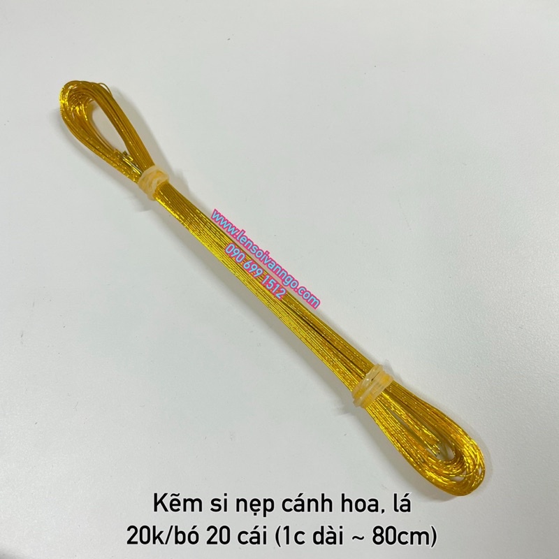 Kẽm si dùng để nẹp cánh hoa, lá (bó 20 sợi)