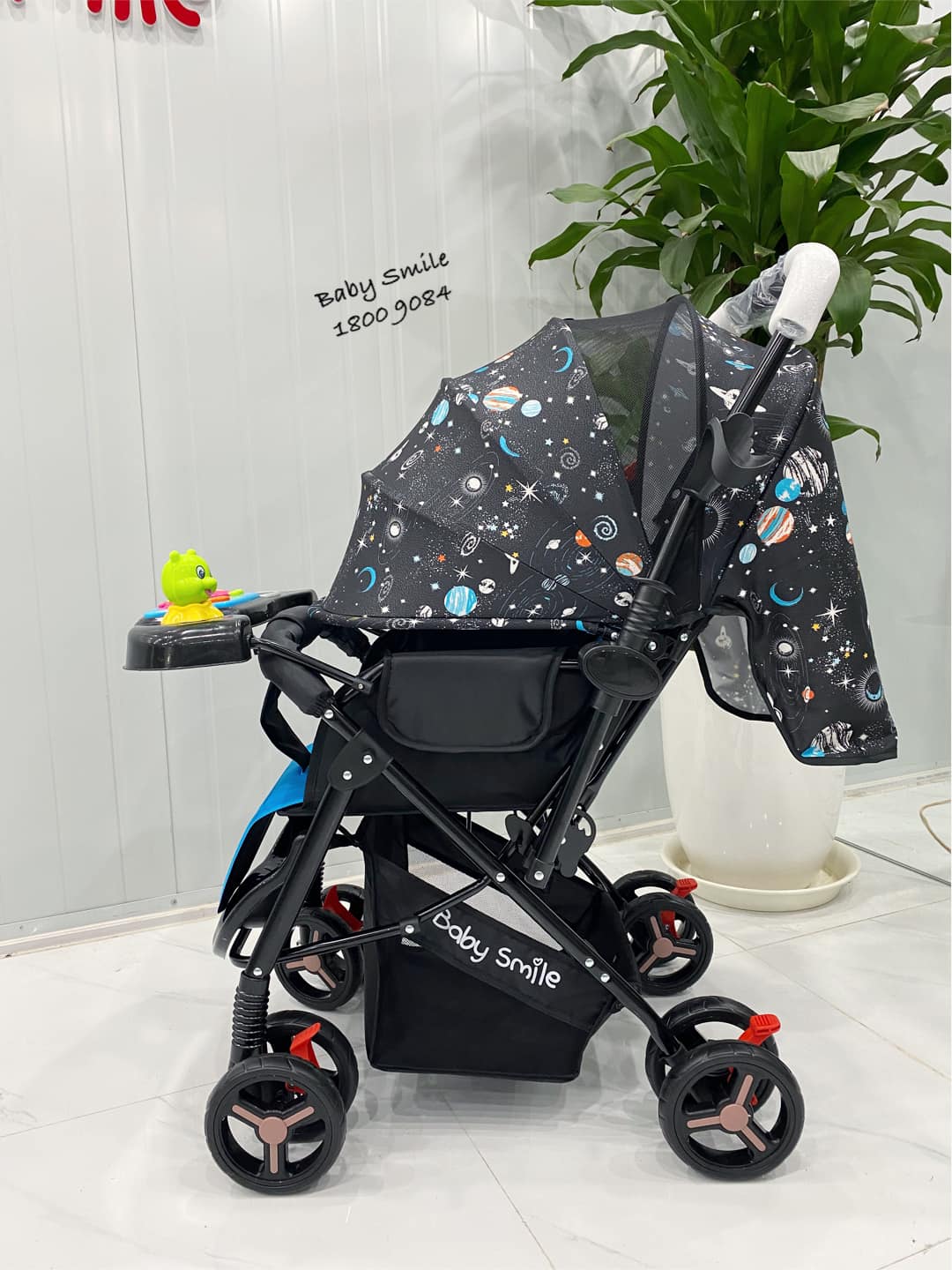 Xe đẩy 2 chiều HT105 khung đen