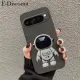 New Phone case Google Pixel 9A Back cover Fashionable Cartoon Astronaut Stand dustproof Smooth For Google Pixel 9A case. 