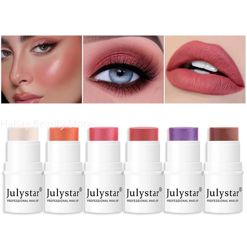 Blush Stick Highlighter Glitter Contouring Bronzer For Face Shimmer Powder Highlight Corrector Contour Illuminator Korean Makeup. 