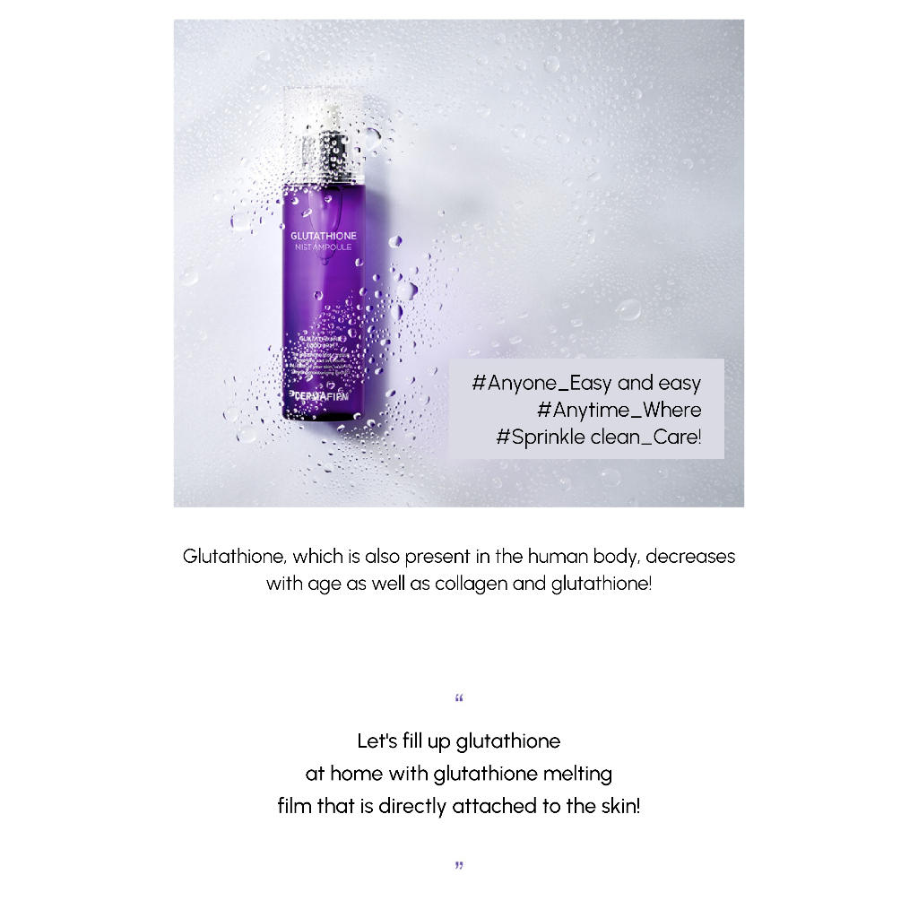 DERMAFIRM) Glutathione Mist Ampoule 100ml - COCOMO | Lazada Singapore