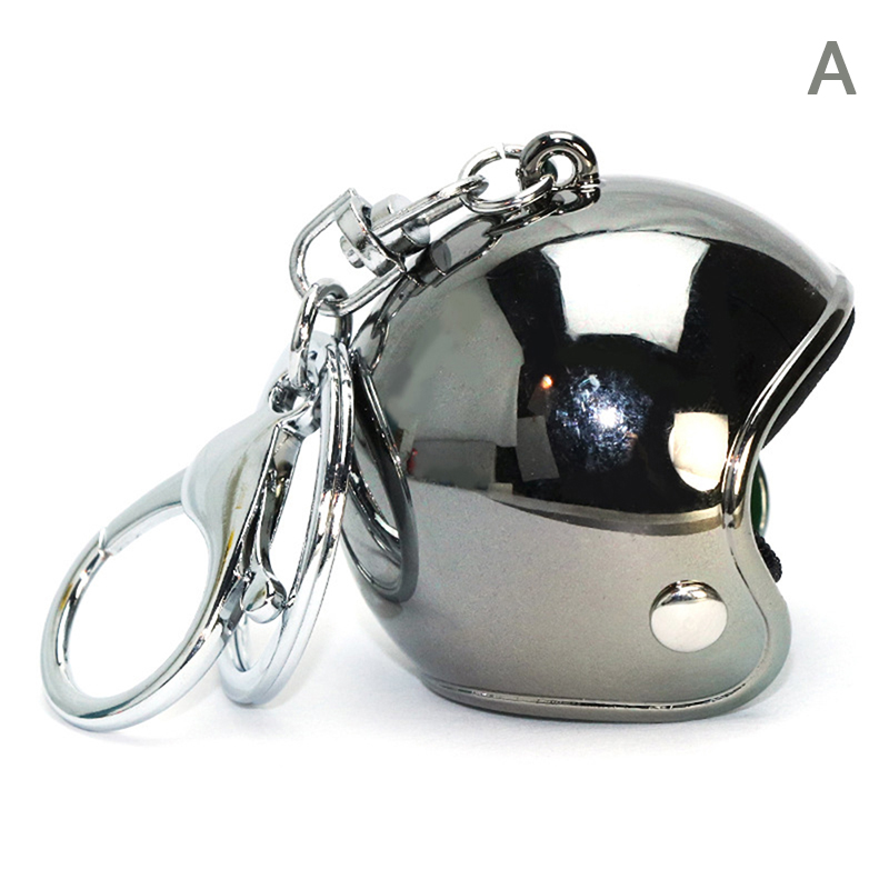 Creativity Motorcycle Helmets Keychains Cute Safety Helmet Pendant Neutral Car Key Chain Hot Bags Keyring Jewelry Gift Wholesale