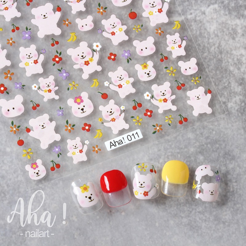 Sticker dán móng hình thú cưng cực đáng yêu