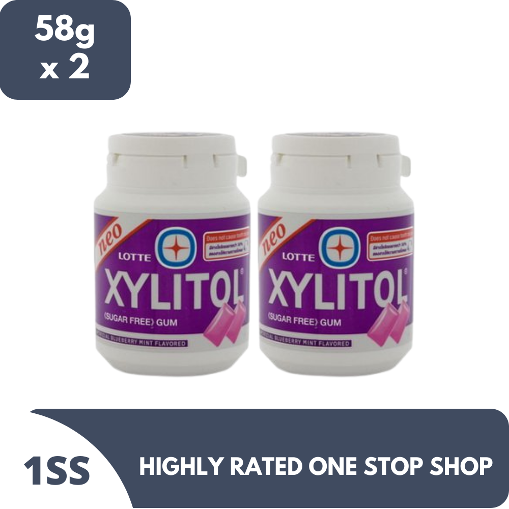 Lotte xylitol Blister Pack Blueberry Mint 58g x 2 Lazada PH