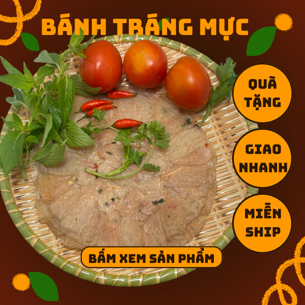 Bánh tráng mực, bánh tráng thân mực bánh tráng mực Cà Mau loại ngon vị vừa ăn - Ăn Vặt Nhà Tý