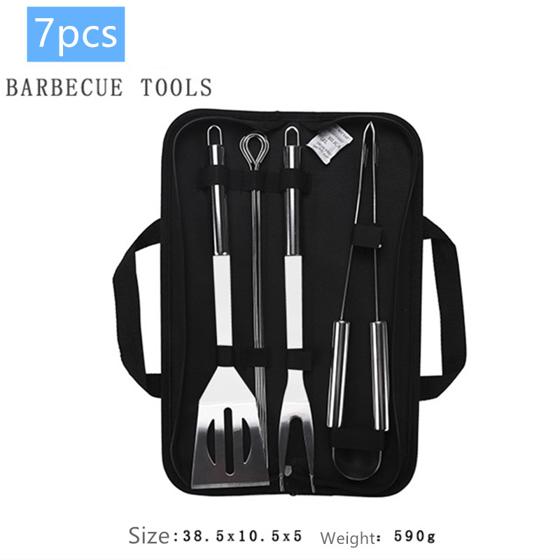 Sctrading888 Stainless Steel BBQ Tools Set Barbecue Utensil Accessories Camping Cooking Kit