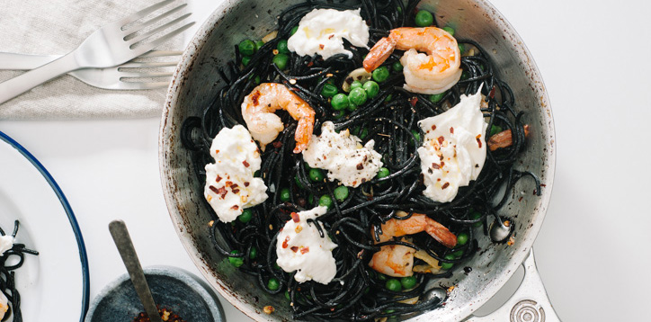 [500g] MÌ SPAGHETTI MỰC ĐEN [Italia] CASA RINALDI Pasta Black Squid Ink (nvt-hk)