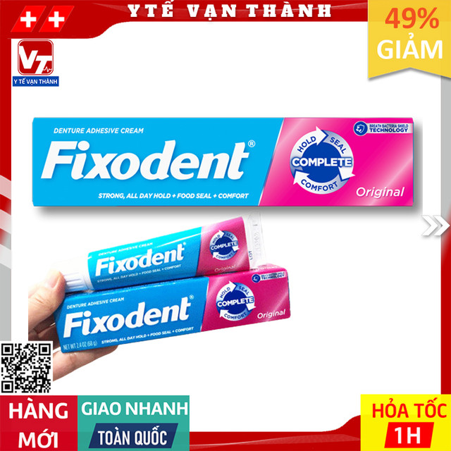 ✅ keo dán răng fixodent | dán hàm giả -vt0311 - y tế vạn thành