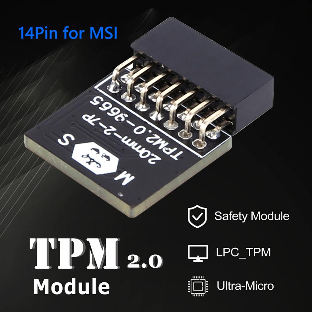 TPM 2.0 Encryption Security Module LPC Interface Cryptography Security Module Encrypted Information Cryptography Module for ASUS/MSI/ASRock