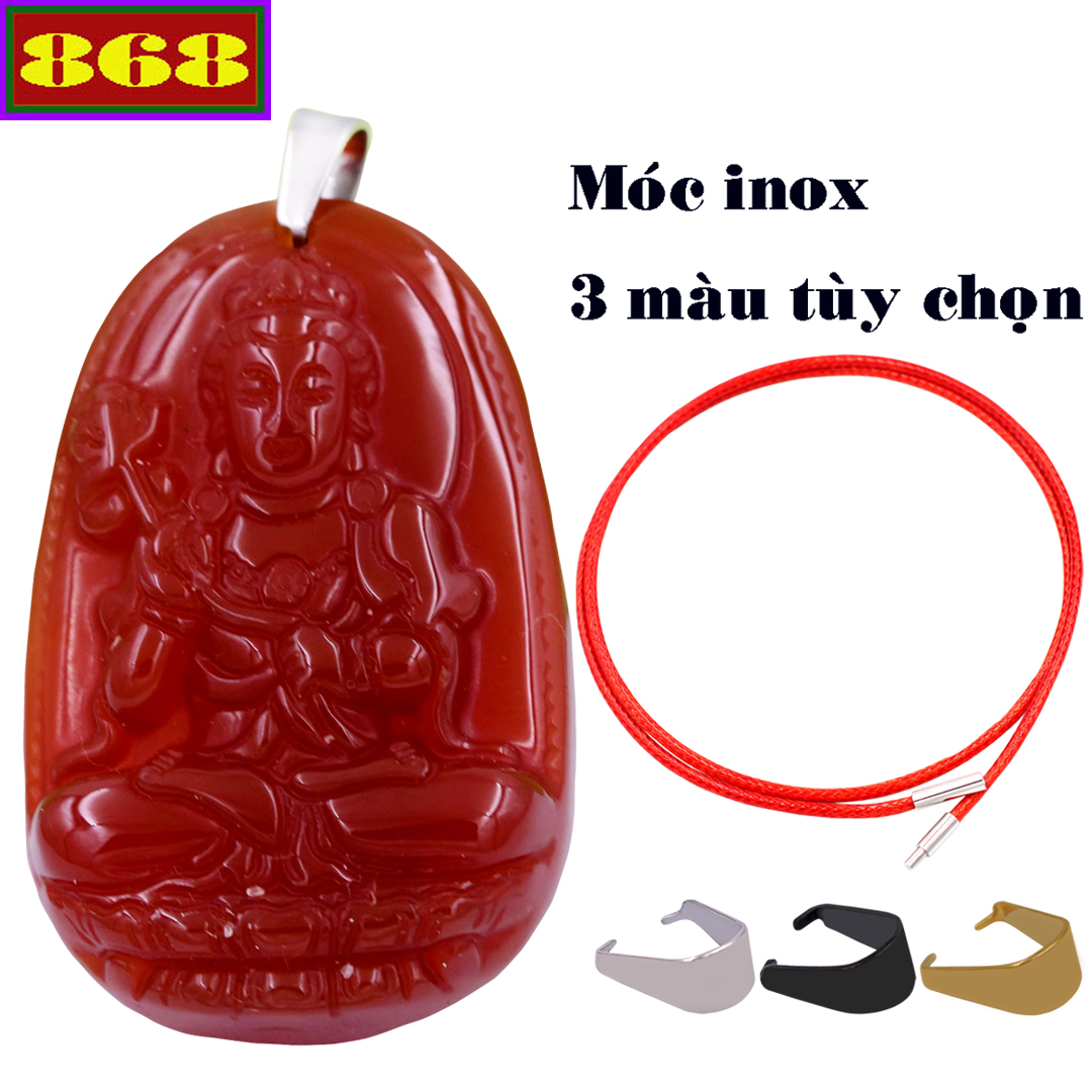 Round ancient the lice Bodhisattva red agate 5 cm VCSOMNON4-Buddha The par old horse-pendant Buddha stone feng shui-rubber band + hook stainless steel durable beautiful