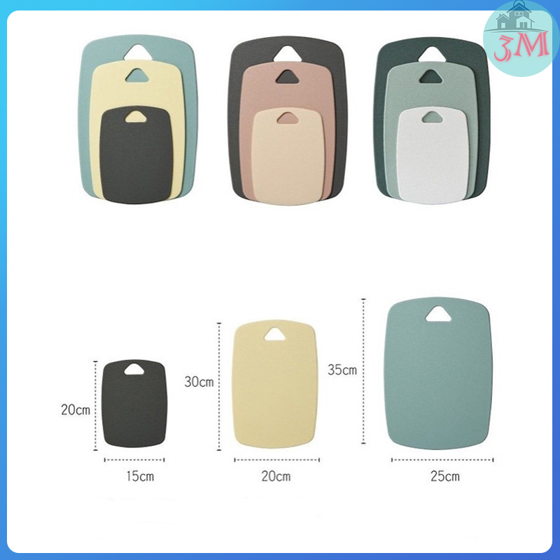 Bộ 3 Thớt Kháng Khuẩn Có 3 Kích Thước Cao Cấp