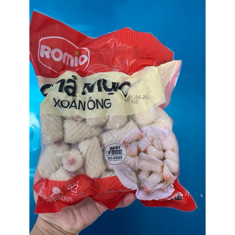 Chả mực xoắn ốc Romio gói 500g (giao tphcm)