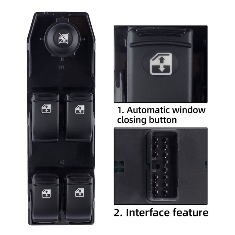 (C G K Car Front Door Driver Side Electric Power Window Control Switch Button for Optra Lacetti 2004-2007 96552814