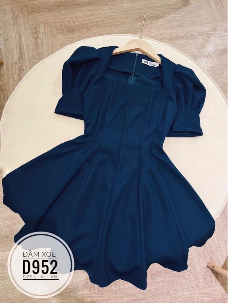 ĐẦM BIGSIZE NHÚN TÀ CHỮ A ĐI TIỆC (L-2XL)