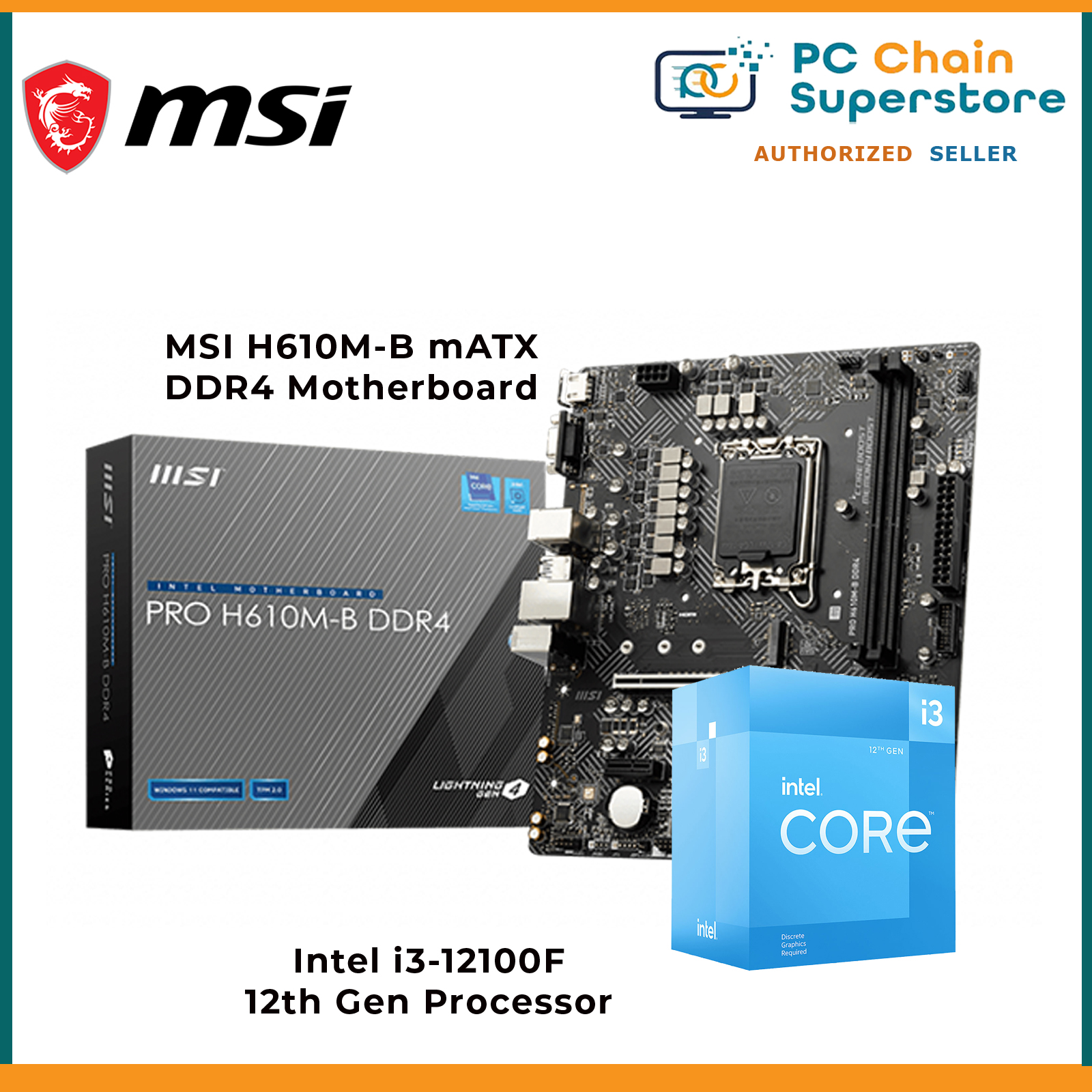 U*G様 MSIマザーボード、i3 12100f、crucial DDR4 32