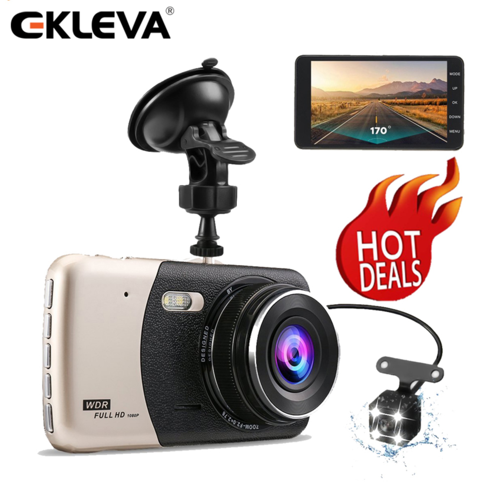 Camera hành trình xe hơi X003 HD1080 tích hợp cam lùi