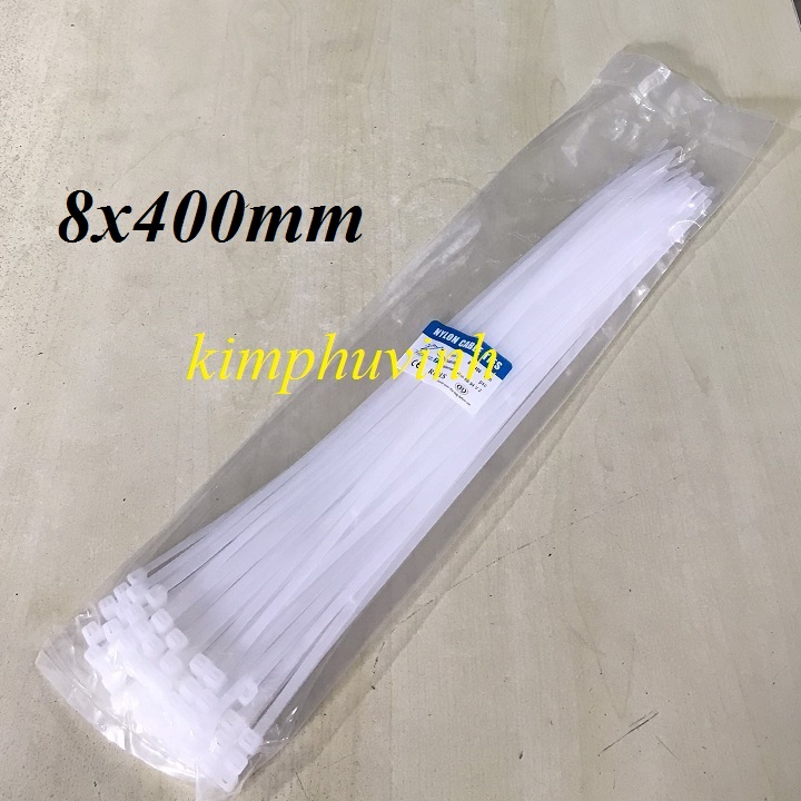 70 cộng/bịch - 8x400mm dây rút nhựa - dây zip