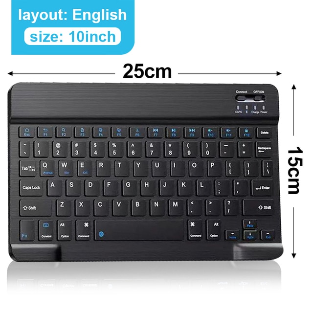 Mini Bluetooth Keyboard Wireless Keyboard Rechargeable For Mobile Phones Tablet Russian Spanish Keyboard For Android ios Windows