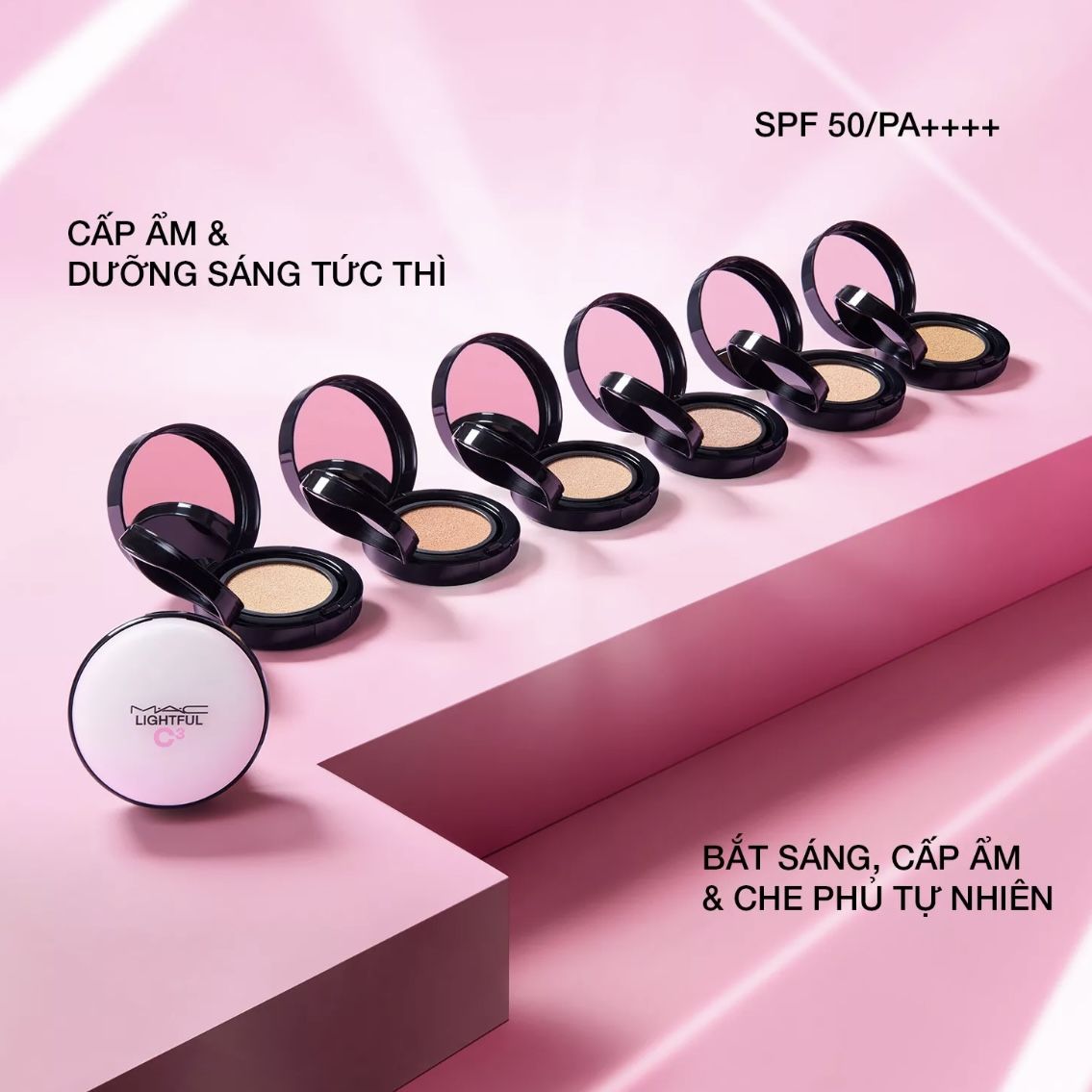 Phấn nước MAC Lightful C3 Quick Finish Cushion Compact SPF 50/Pa++++ 12g