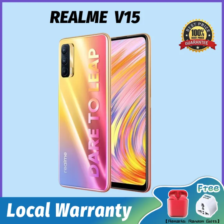 Original 5g Realme V15 Smartphone 6gb 128gb Mtk Dimensity 800u Amoled Fullscreen Lazada Singapore