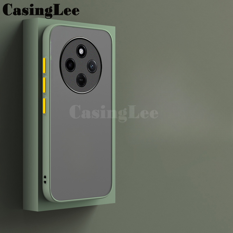 For Xiaomi Poco C75 Case Shockproof Scrub Matte Transparent Soft edge Silicone Frame Hard Clear For Xiaomi Xiaomi Poco C75 Back cover Phone Cases.