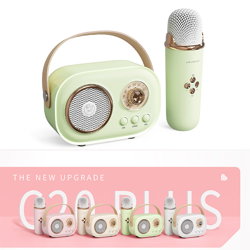XiaoZhubangchu Wireless microphone microphone audio integrated wireless bluetooth speaker karaoke children singing family ktv