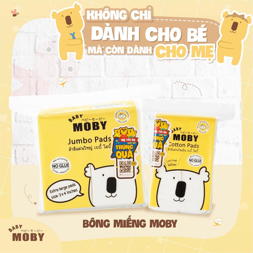 Bông miếng đa năng Moby Babymall.vn